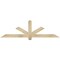 Ekena Millwork Kennewick Rough Sawn Timber Gable Bracket, Douglas Fir, 72"W x 21"H x 2"D x 4"F, 7/12 Pitch GBW072X21X0204KEN00RDF - alternate 1